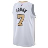 Camiseta Hombre NBA Boston Celtics Jaylen Brown 2025-26 Nike City Edition Blanco Swingman